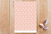 "Sprinkling Dots" - Stationery in Coral by Christie Garcia - Back of Card