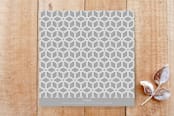 "Deco Cheer New Year's Photo Card (Square)" - Stationery in Ice by Amber Barkley - Back of Card