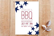 "Sparklers and BBQ" - Stationery in White by Meredith Collie - Front