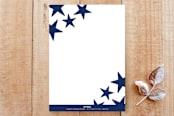 "Sparklers and BBQ" - Stationery in White by Meredith Collie - Back of Card