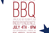 "Sparklers and BBQ" - Stationery in White by Meredith Collie - Close-Up