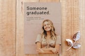 "Someone Graduated II" - Stationery in inkwell by Deborah Chou - Front