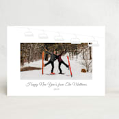 "From the Slopes" - Stationery in smoke by Deborah Chou - Front