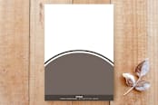 "Modern Bolded" - Stationery in Graphite by Poised Avenue - Back of Card