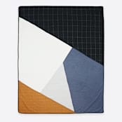"Queen Naari Quilt Bedding" - Quilts and Bedspreads in black by Anchal