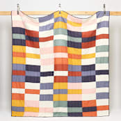 "King Multi-Check Quilt Bedding" - Quilts and Bedspreads in multicolor by Anchal