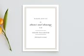 "Eloquence" - Mitzvah Reception Cards in Golden Rod by Kimberly FitzSimons - Front
