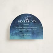 "Indigo Sea" - Mitzvah Reception Cards in Ocean by Kelly Schmidt - Front