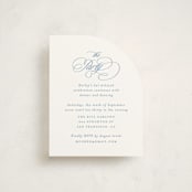 "Aristocratic" - Mitzvah Reception Cards in Sky by Creo Study - Front