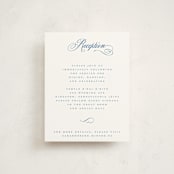 "Simply" - Mitzvah Reception Cards in Sea by Jenna Holcomb - Front