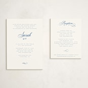 "Simply" - Mitzvah Reception Cards in Sea by Jenna Holcomb - With Invitation
