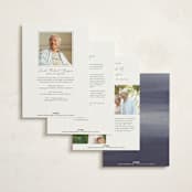 "Stillness" - Memorial Cards in Horizon by Sumak Studio - Back of Card Options