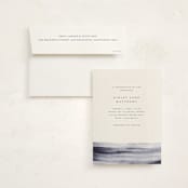 "Stillness" - Memorial Cards in Horizon by Sumak Studio - Card with Envelope