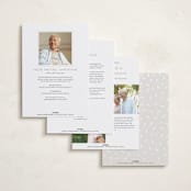 "Minimalist Celebration" - Memorial Cards in Twigs by Orasie - Back of Card Options