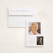"Minimalist Celebration" - Memorial Cards in Twigs by Orasie - Card with Envelope