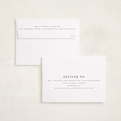 "Quartzite" - Memorial Cards in Noir by Wildfield Paper Co - FREE Recipient Addressing
