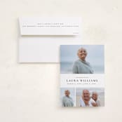 "Quartzite" - Memorial Cards in Noir by Wildfield Paper Co - Card with Envelope
