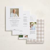 "Edgy" - Memorial Cards in Snow by Pixel and Hank - Back of Card Options
