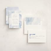 "Flow" - Memorial Cards in Lagoon by Creo Study - Assembled