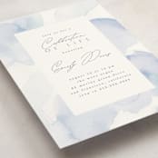 "Flow" - Memorial Cards in Lagoon by Creo Study - Detail