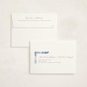 "Flow" - Memorial Cards in Lagoon by Creo Study - FREE Recipient Addressing