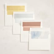 "Flow" - Memorial Cards in Lagoon by Creo Study - Envelope Liners