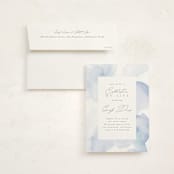 "Flow" - Memorial Cards in Lagoon by Creo Study - Card with Envelope