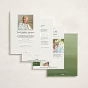 "Verdure" - Memorial Cards in Garden by Leah Bisch - Back of Card Options