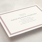 "Scholarly Spirit" - Memorial Cards in Crimson by Megan Davis - Detail