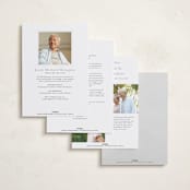 "Namesake" - Memorial Cards in Snow by Angela Thompson - Back of Card Options