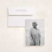 "Namesake" - Memorial Cards in Snow by Angela Thompson - Card with Envelope