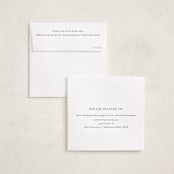 "In Line" - Memorial Cards in Noir by Tamara Hilje - FREE Recipient Addressing