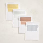 "In Line" - Memorial Cards in Noir by Tamara Hilje - Envelope Liners