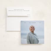 "In Line" - Memorial Cards in Noir by Tamara Hilje - Card with Envelope