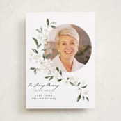 "Sweeping Vine" - Memorial Cards in Porcelain by Itsy Belle Studio - Front