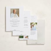 "Sweeping Vine" - Memorial Cards in Porcelain by Itsy Belle Studio - Back of Card Options