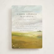 "Savanna" - Memorial Cards in Fern by Lindsay Megahed - Front
