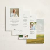 "Savanna" - Memorial Cards in Fern by Lindsay Megahed - Back of Card Options