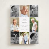 "Elegant Gallery" - Memorial Cards in Linen by Angela Thompson - Front