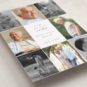 "Elegant Gallery" - Memorial Cards in Linen by Angela Thompson - Detail