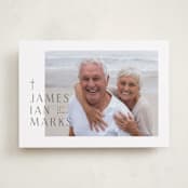 "Faithful" - Memorial Cards in Cotton by letterfix - Front