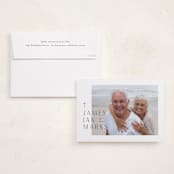"Faithful" - Memorial Cards in Cotton by letterfix - Card with Envelope