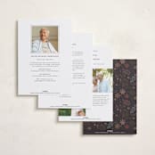 "lived well" - Memorial Cards in Cloud by Kamala Nahas - Back of Card Options