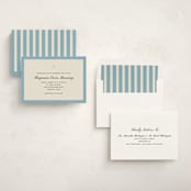 "Chapel" - Memorial Cards in French Blue by Megan Davis - Assembled