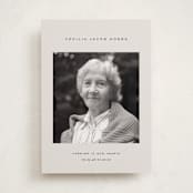 "forever - in our hearts" - Memorial Cards in Champagne by Sara Hicks Malone - Front