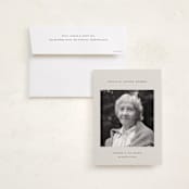 "forever - in our hearts" - Memorial Cards in Champagne by Sara Hicks Malone - Card with Envelope