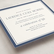 "Blues" - Memorial Cards in Navy by Tamara Hilje - Detail