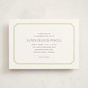 "Gramercy" - Memorial Cards in Pear by Megan Davis - Front