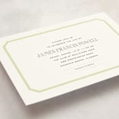"Gramercy" - Memorial Cards in Pear by Megan Davis - Detail