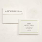 "Gramercy" - Memorial Cards in Pear by Megan Davis - Card with Envelope